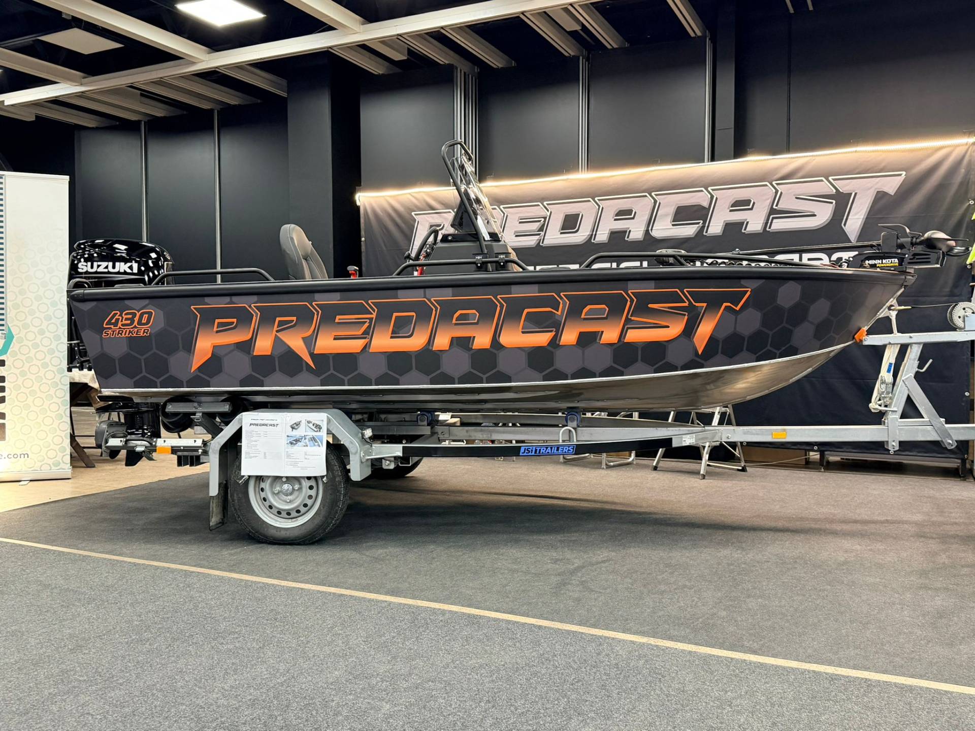 High-quality Predacast rental boat for guided fishing trips and independent rental.