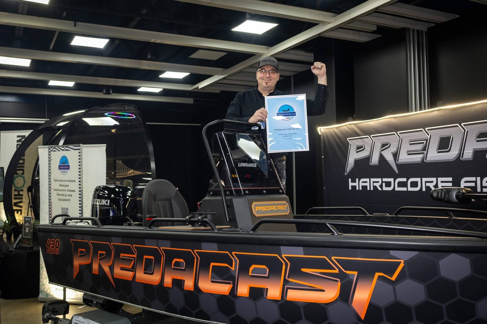 Predacast voitti venemessujen parhaan kalastusveneen palkinnon yleisoäänestyksessä